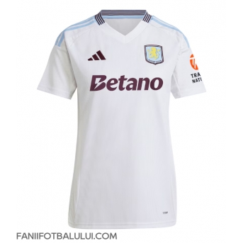 Aston Villa Tricou Fotbal Replică 2024-25 Femei Deplasare